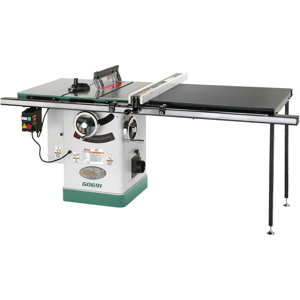 10 in. 3 HP 220-Volt Cabinet Table Saw with Long Rails and Ri-Volting Knife