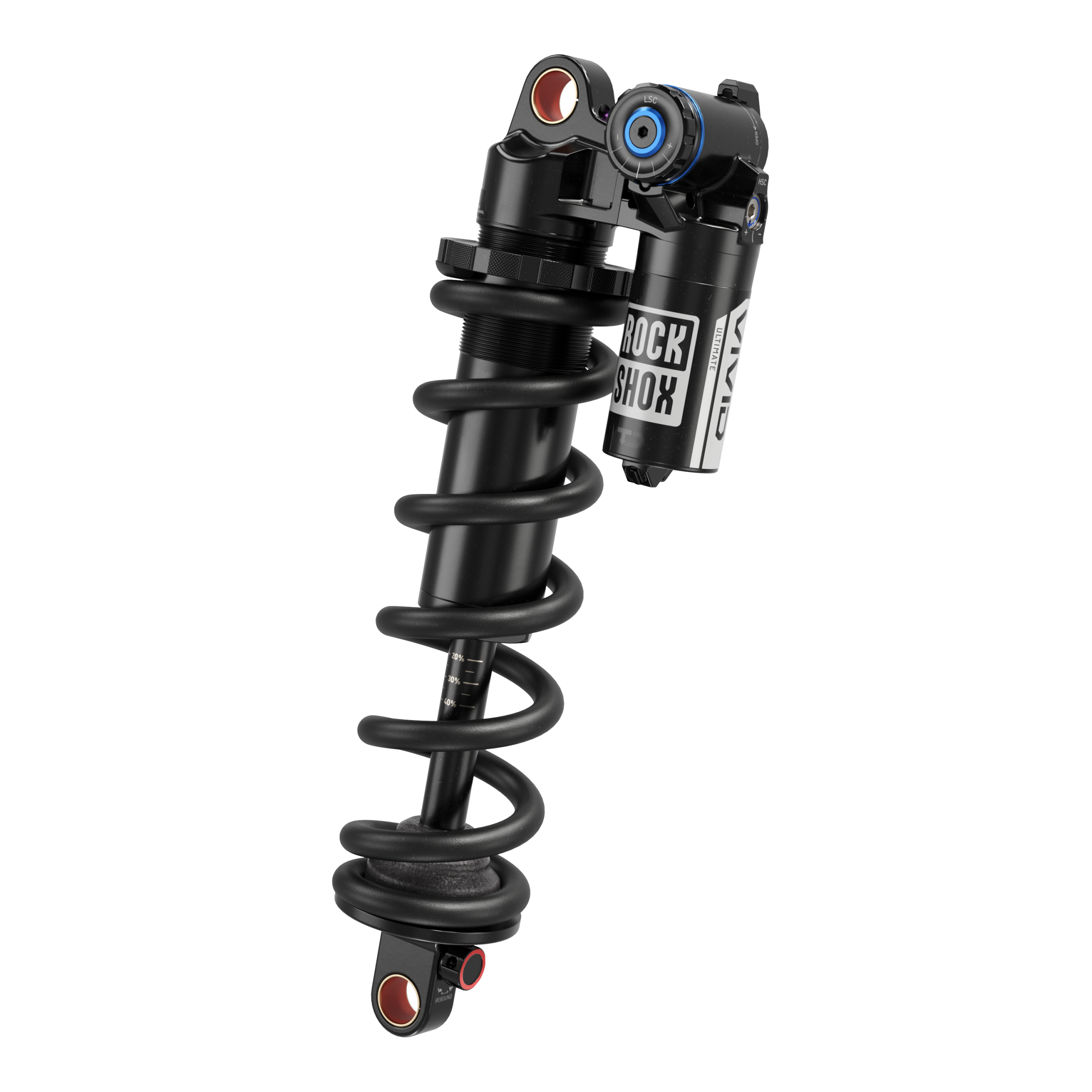 RockShox Vivid Coil Ultimate RC2T Rear Shock - 230 x 65 mm, Reb 55 / Comp 30, L/O2, Standard, C1