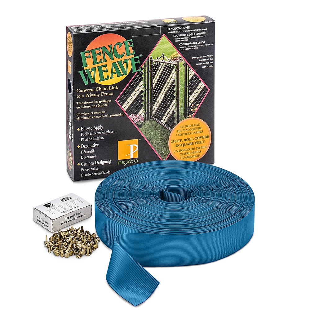 Pexco 2-in H x 250-ft W Royal Blue Ldpe Weave Chain Link Fence Slat