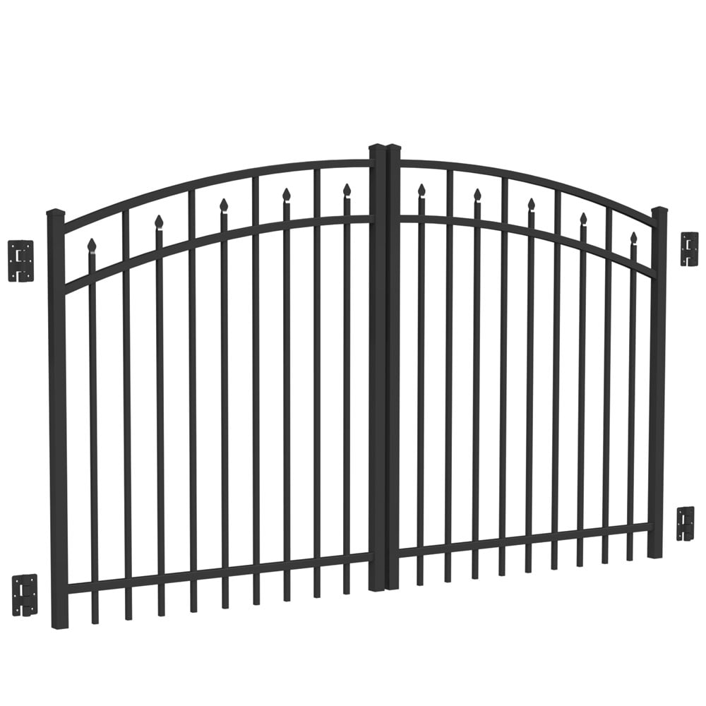 Freedom 56.5-ft Black Aluminum Driveway Gate
