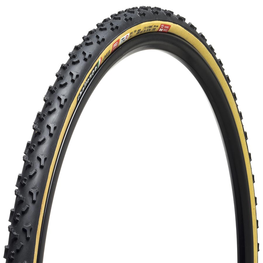 Challenge Limus Pro Gravel Tire, 700x38C, Folding, Tubeless Ready, Smart, PPS, 300TPI, Tanwall 00623