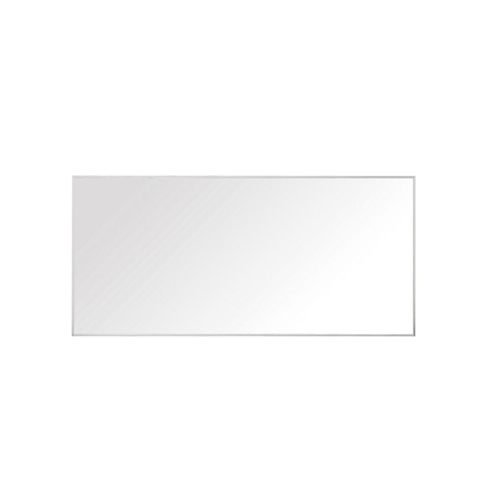 Sonoma 28 in. L x 59 in. W Framed Wall Mirror in Nickel