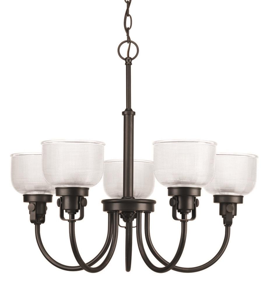 Progress Lighting Archie 5-Light Bronze Transitional Chandelier