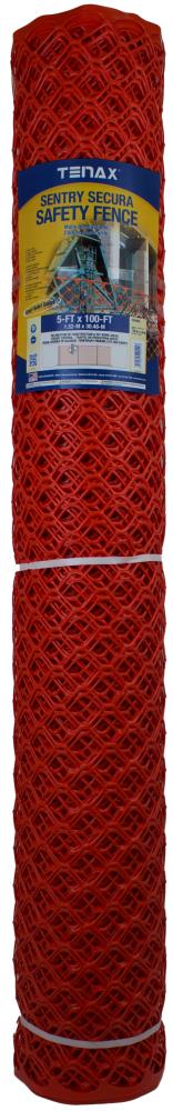 Tenax 5-ft H x 100-ft L Construction HDPE Safety Fence