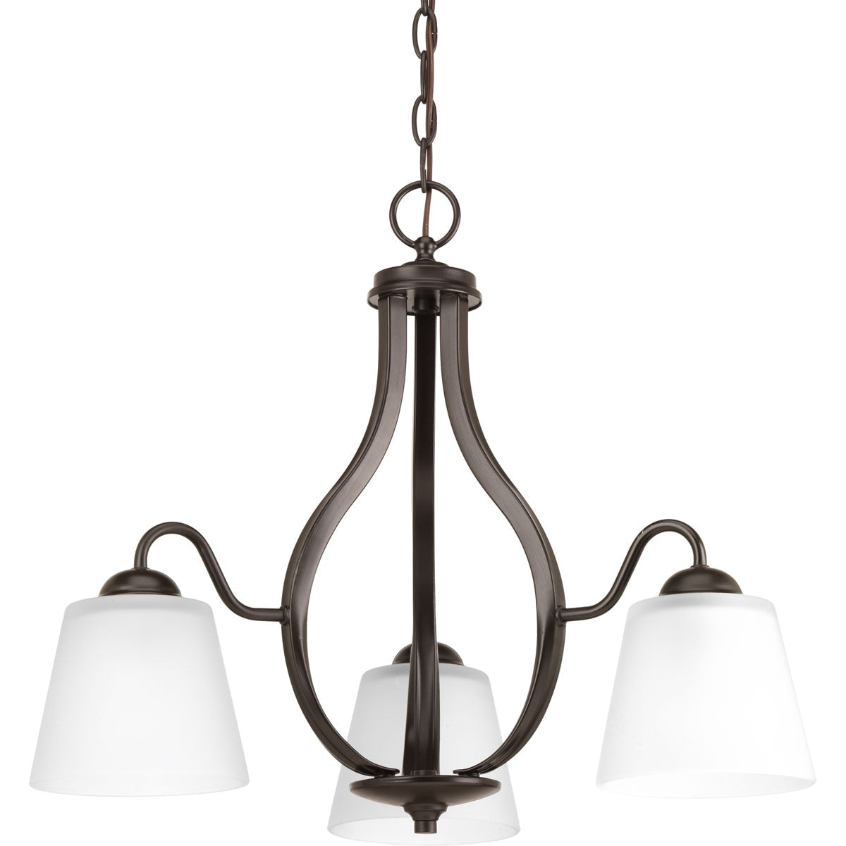 Progress Lighting Arden 3-Light Antique Bronze Transitional Chandelier