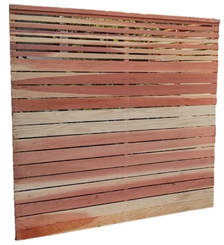 6-ft x 6-ft Redwood Privacy Fence Panel