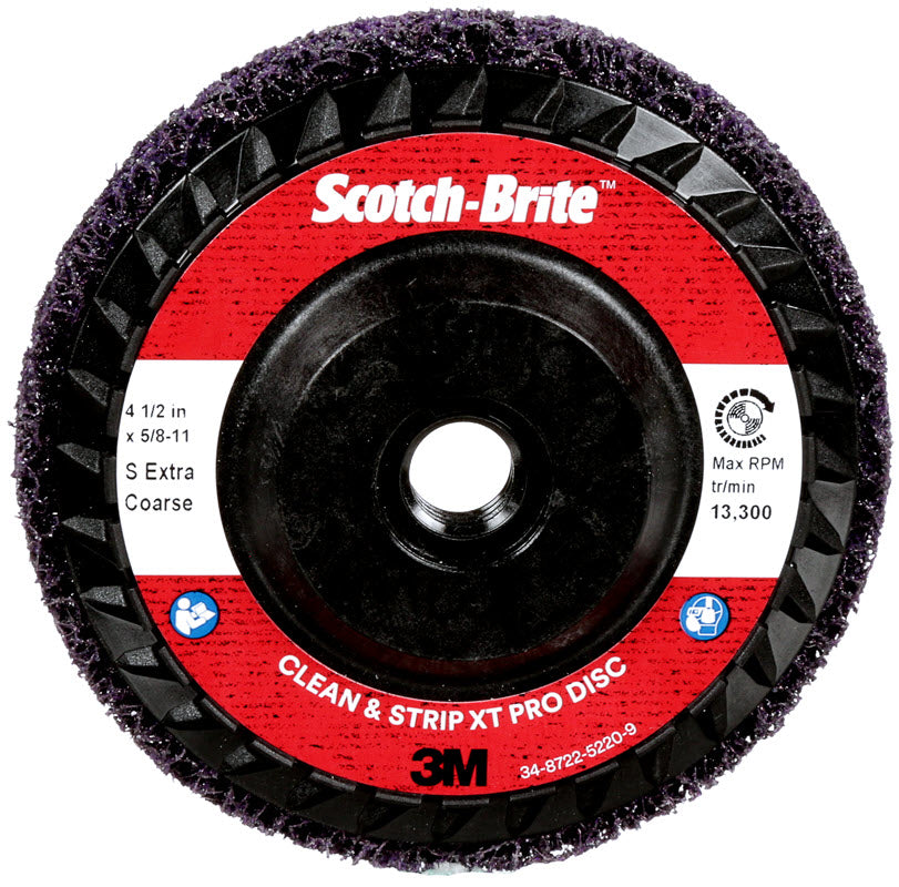 3M Scotch-Brite Clean & Strip XT Pro Disc 4 1/2" X 5/8-11" Type 27 05574
