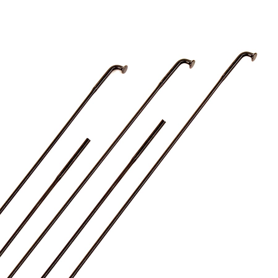 Premium Stainless Steel Laser J-Bend Bike Spokes – Lightweight, Durable, Shock-Absorbing, Perfect for Race & Mountain Bikes, Cut-to-Size, Black