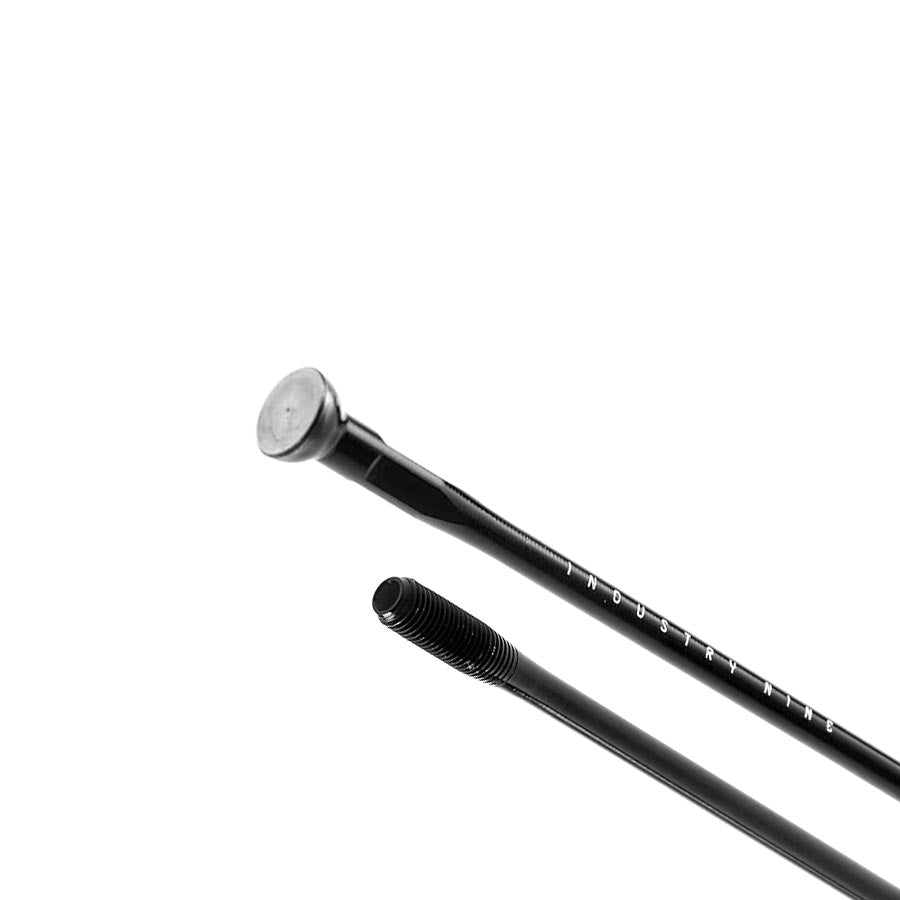 Industry Nine I9 Aluminum Black Spokes — High-Performance, Lightweight Bike Wheel Components with I9 System Technology and Durable Aluminum Construction