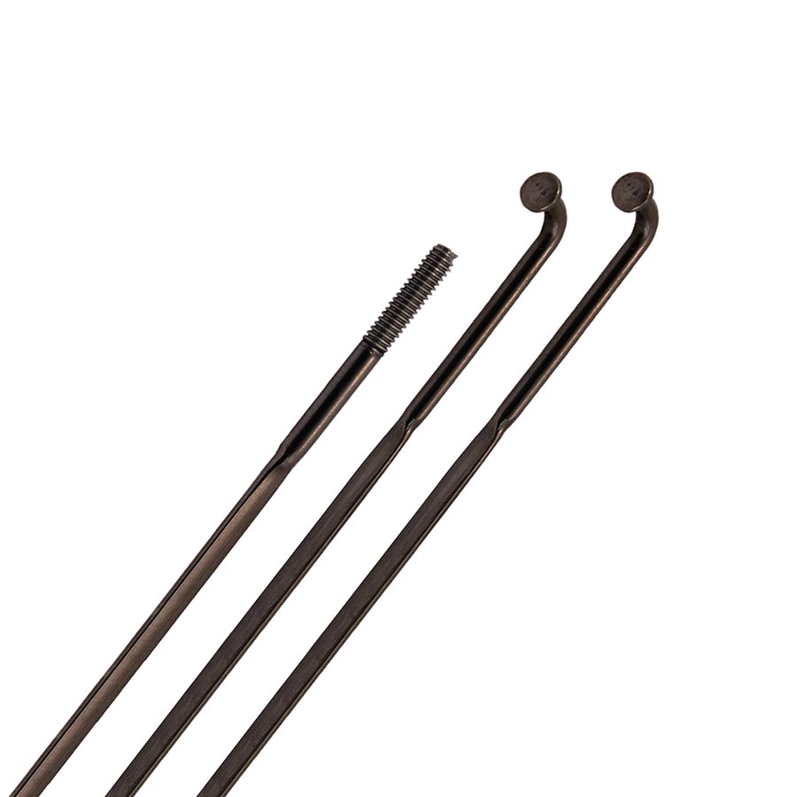 Zipp CX-Ray Black J-Bend TCS Spokes — High-Performance Carbon Fiber Replacement, Torsion Control, for Road and Gravel Wheelsets