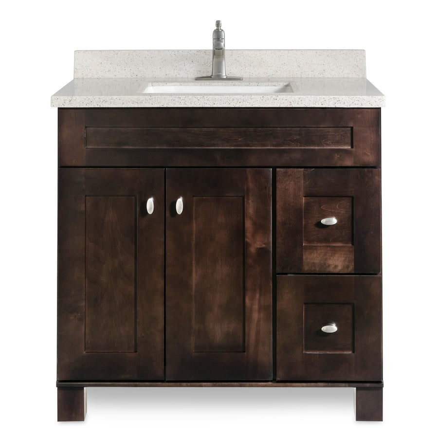 31-in Dune Solid Surface Bathroom Vanity Top
