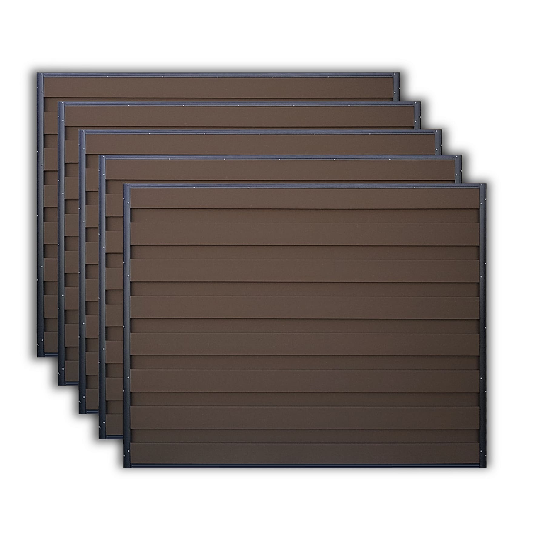 Trex Fencing 6-ft H x 8-ft W 5-Pack Woodland Brown Board-on-board Privacy Composite Fence Panel