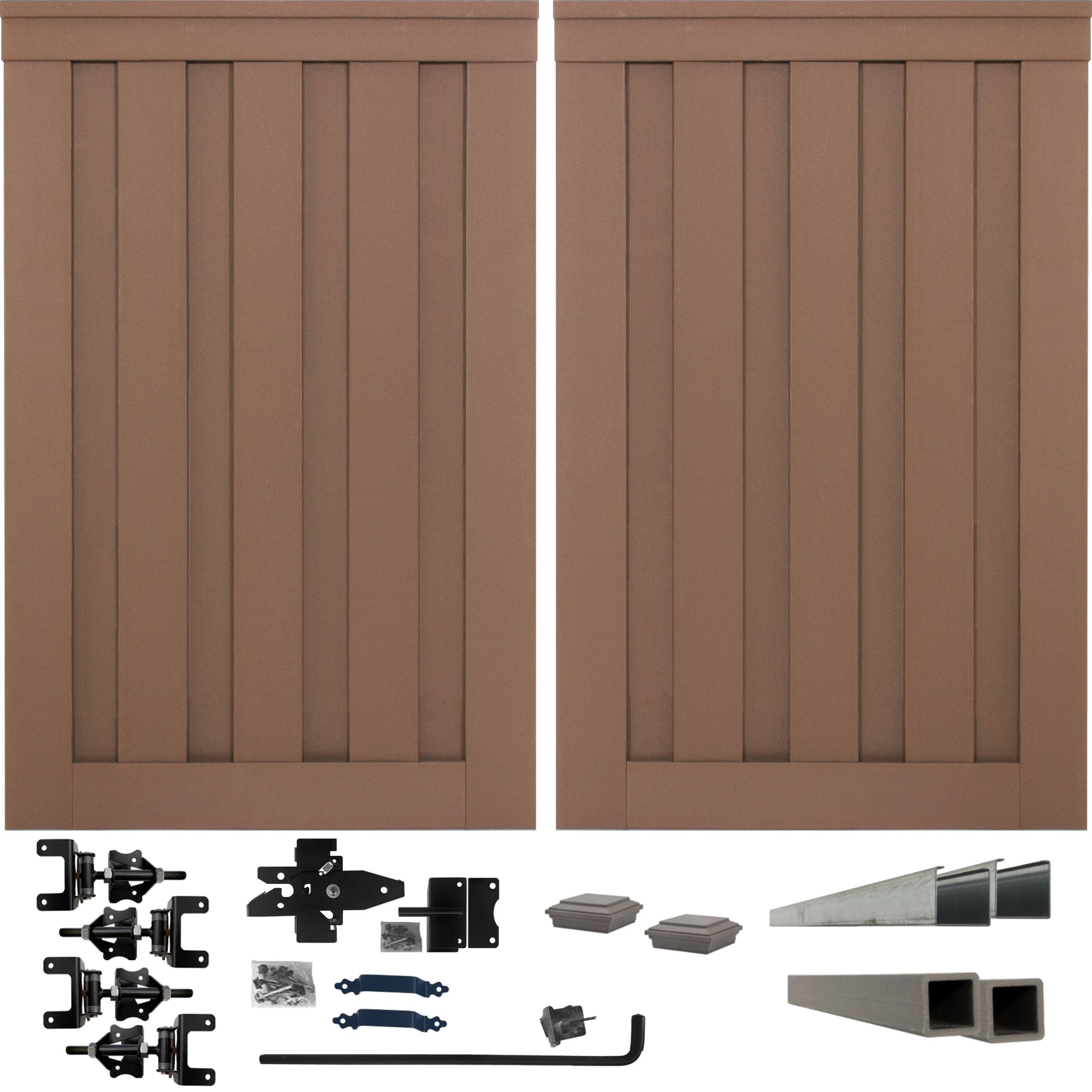 Trex Fencing Seclusions 6-ft H x 10-ft W Saddle Residential Composite Fence Gate with Hardware