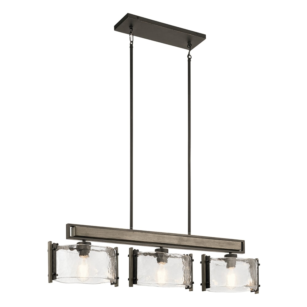 Kichler Aberdeen 3-Light Bronze Farmhouse Chandelier