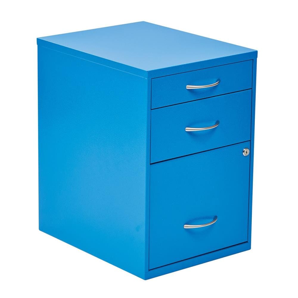 OSP Home Furnishings OSP Designs Blue 3-Drawer 14.5-in File Cabinet
