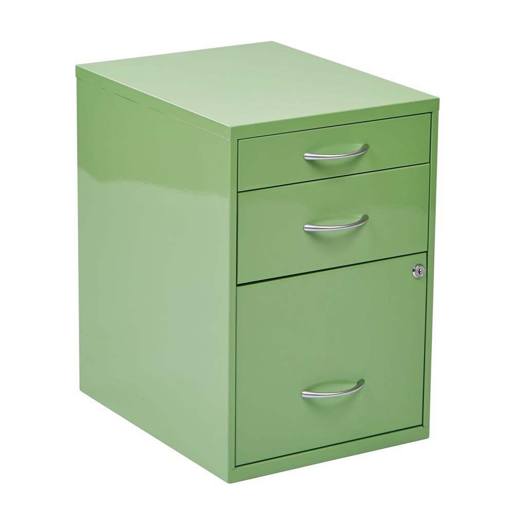 OSP Home Furnishings OSP Designs Avocado Green 3-Drawer 14.5-in File Cabinet