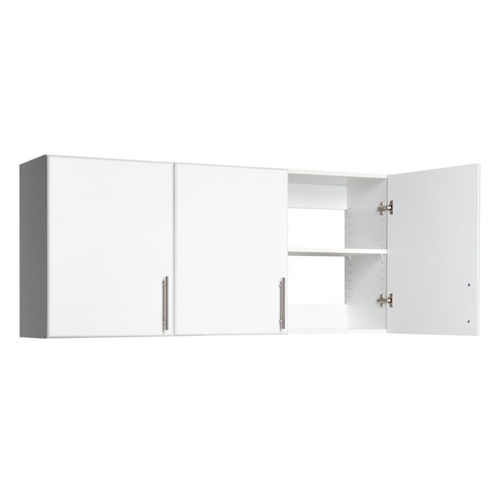 Prepac Elite 54-in W x 24-in H Wood Composite White Wall-mount Utility Storage Cabinet