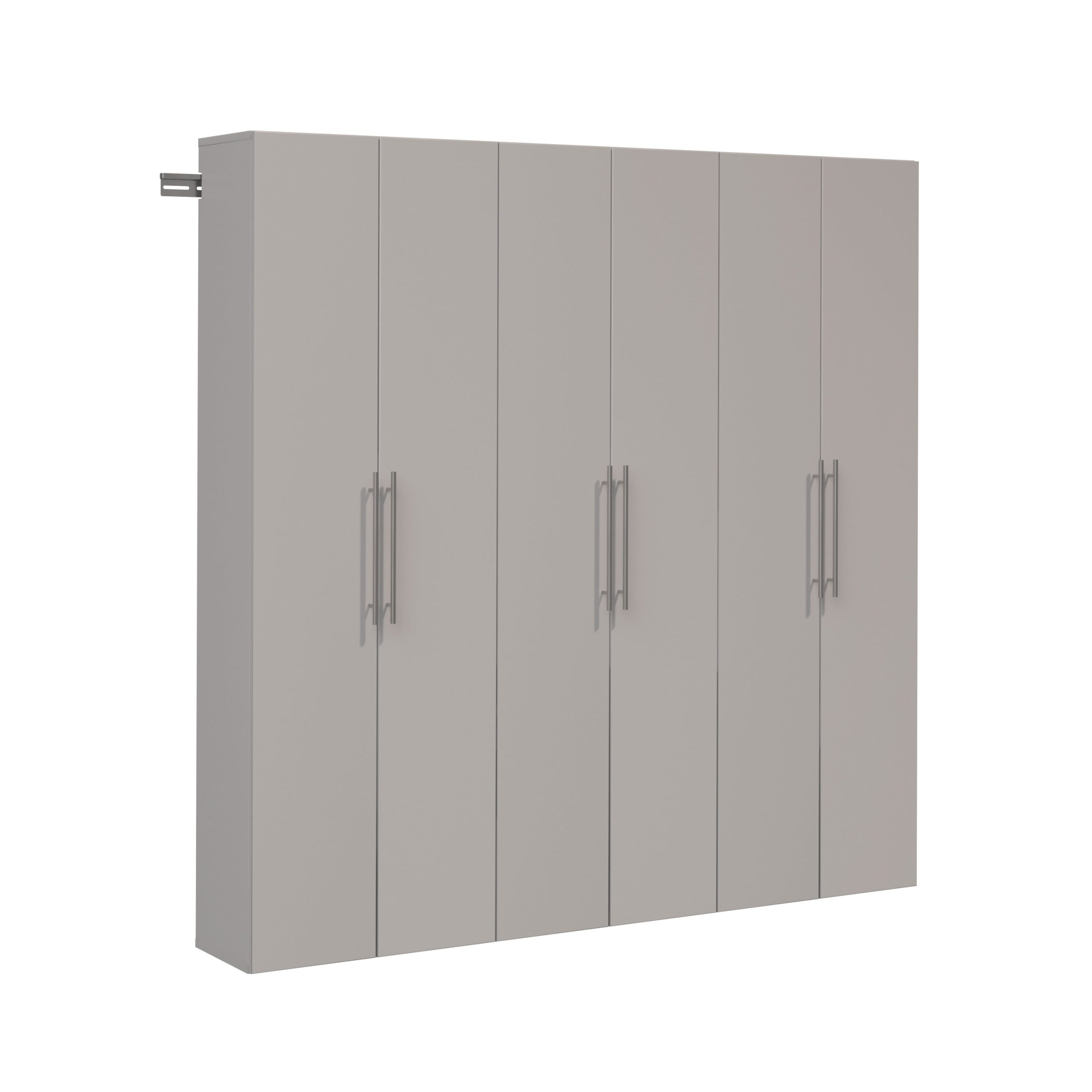 Prepac HangUps 72-in W x 72-in H Wood Composite Light Gray Wall-mount Utility Storage Cabinet