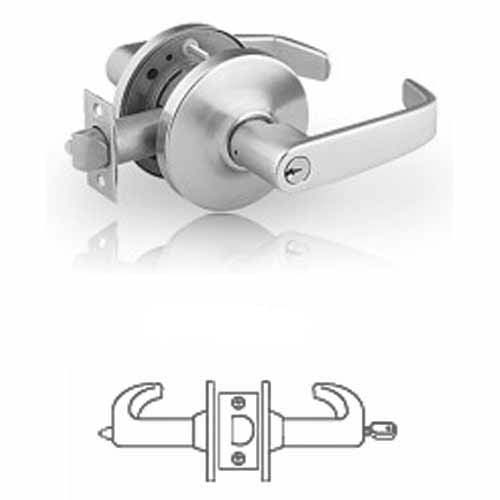 10G05 Sargent cylindrical entry or office lever lock ANSI F109