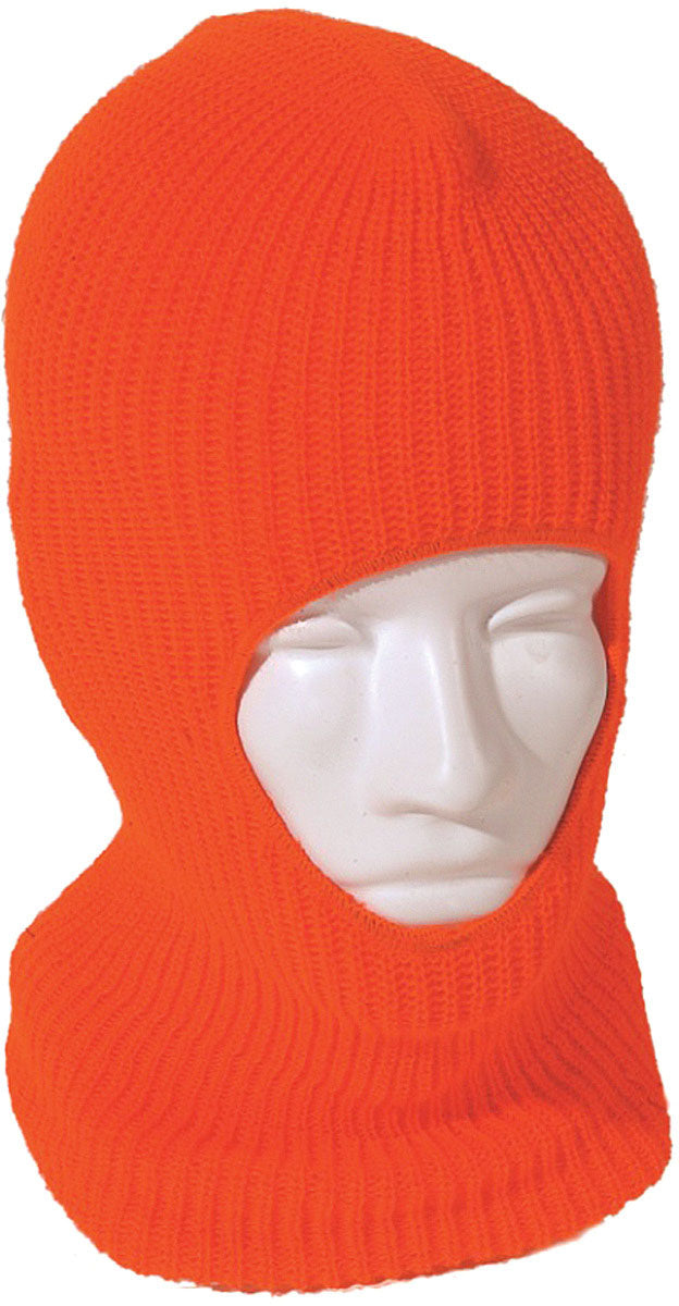 High-Visibility Blaze Orange Acrylic Headwear & Neck Gaiter Sets for Safety, Visibility, and Comfort in Cycling and Outdoor Activities