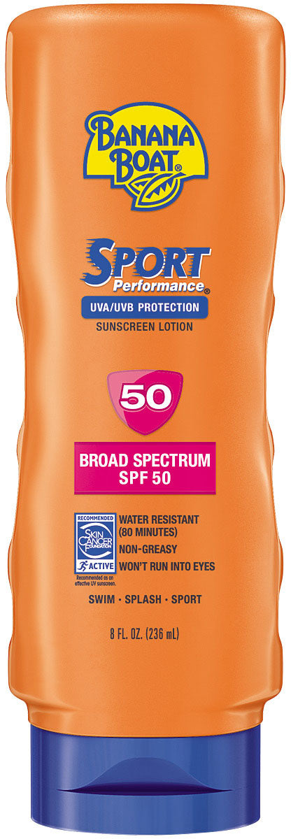Banana Boat Sport Sunscreen Lotion SPF 50 - 8 oz for Ultimate Sun Protection