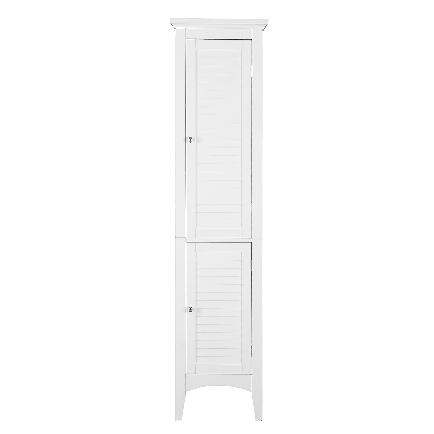 Teamson Home Glancy 15-in x 63-in x 13-in White Freestanding Linen Cabinet