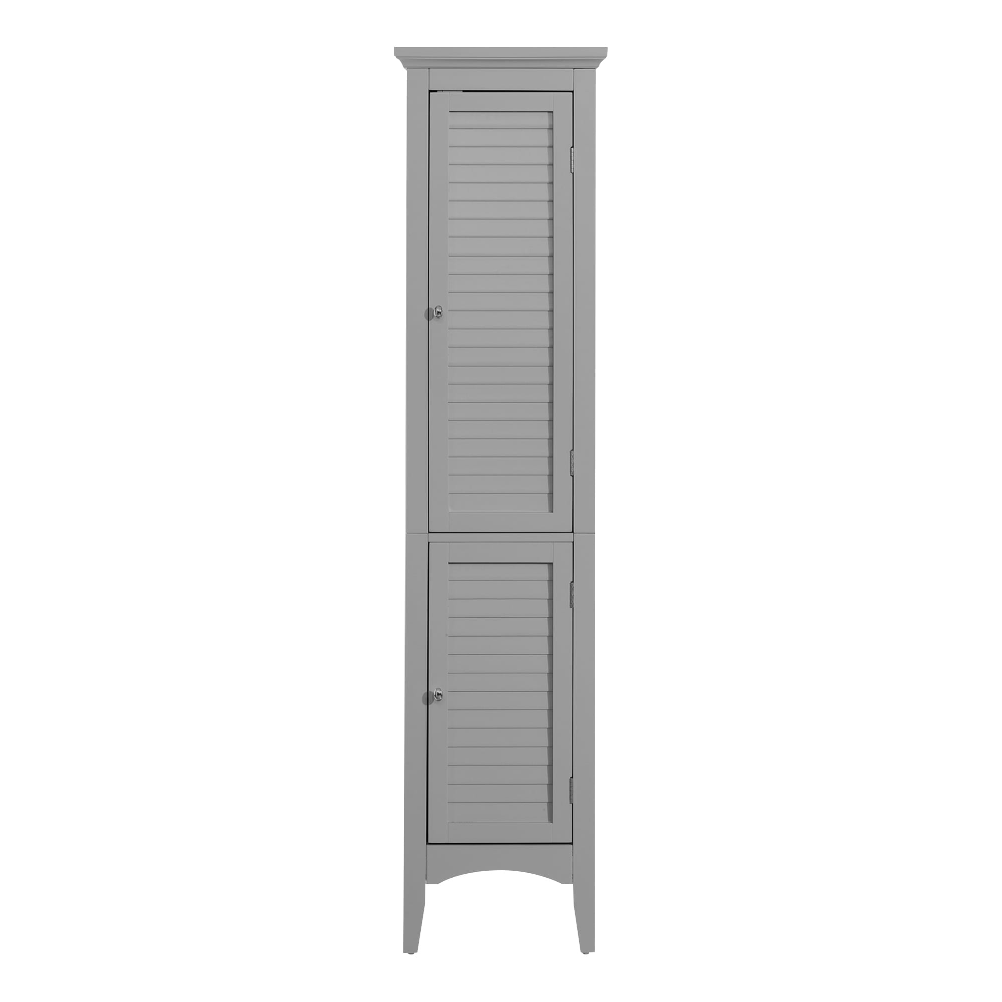 Teamson Home Glancy 15-in x 63-in x 13-in Grey Freestanding Linen Cabinet