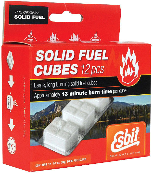 Eco-Friendly Esbit Solid Fuel Cubes & Packs – Reliable, Residue-Free Camping Stove Fuel for Outdoor Cooking & Fires