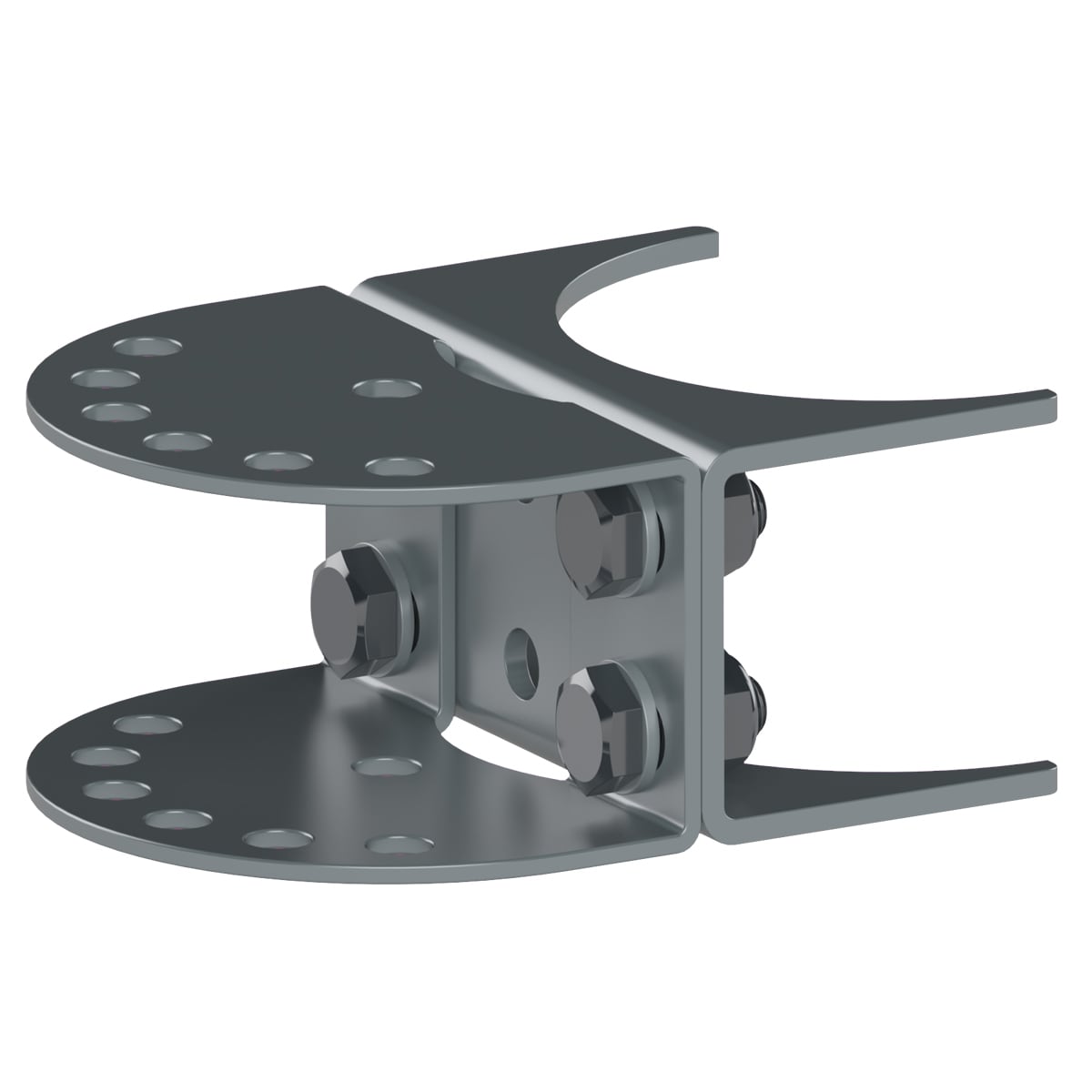 Ghost Controls Steel Post Adaptor for Driveway Gate Opener - Easy Installation on 3-in Round Steel Posts