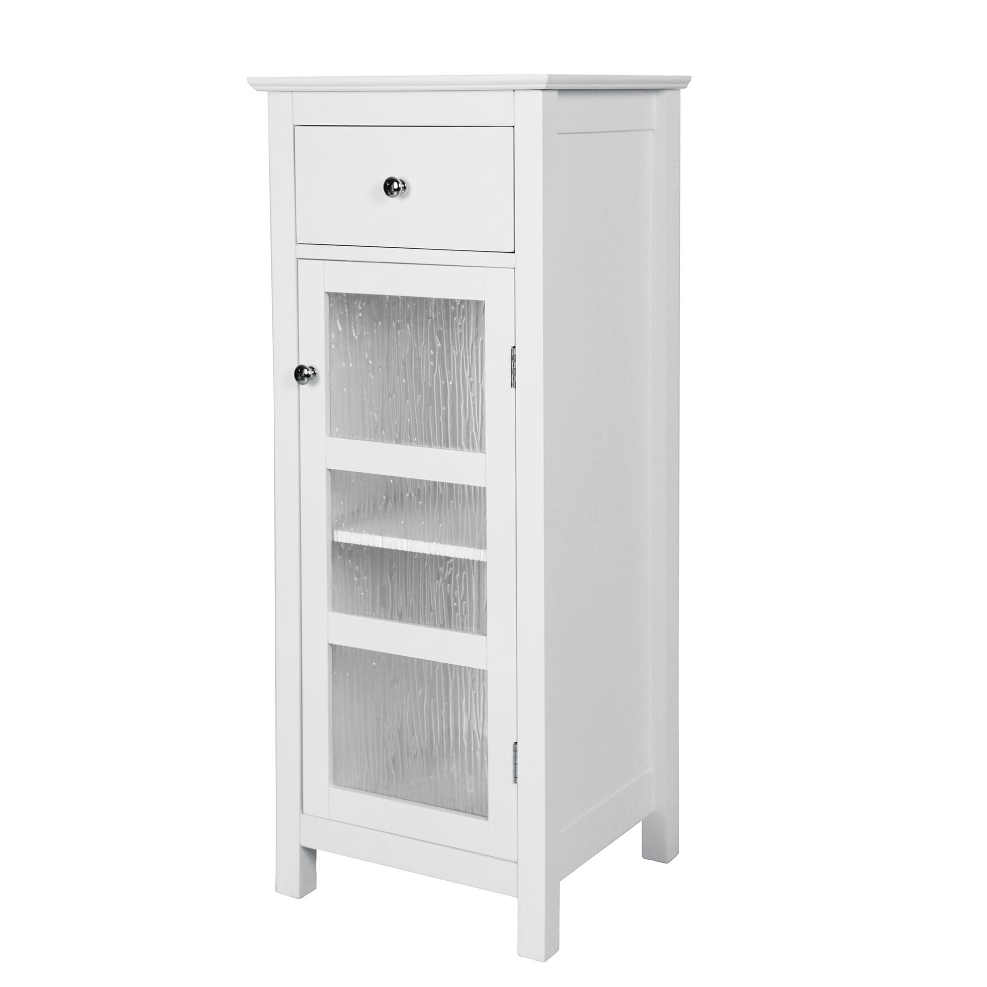 Teamson Home Connor 15-in x 36-in x 14-in White Freestanding Linen Cabinet
