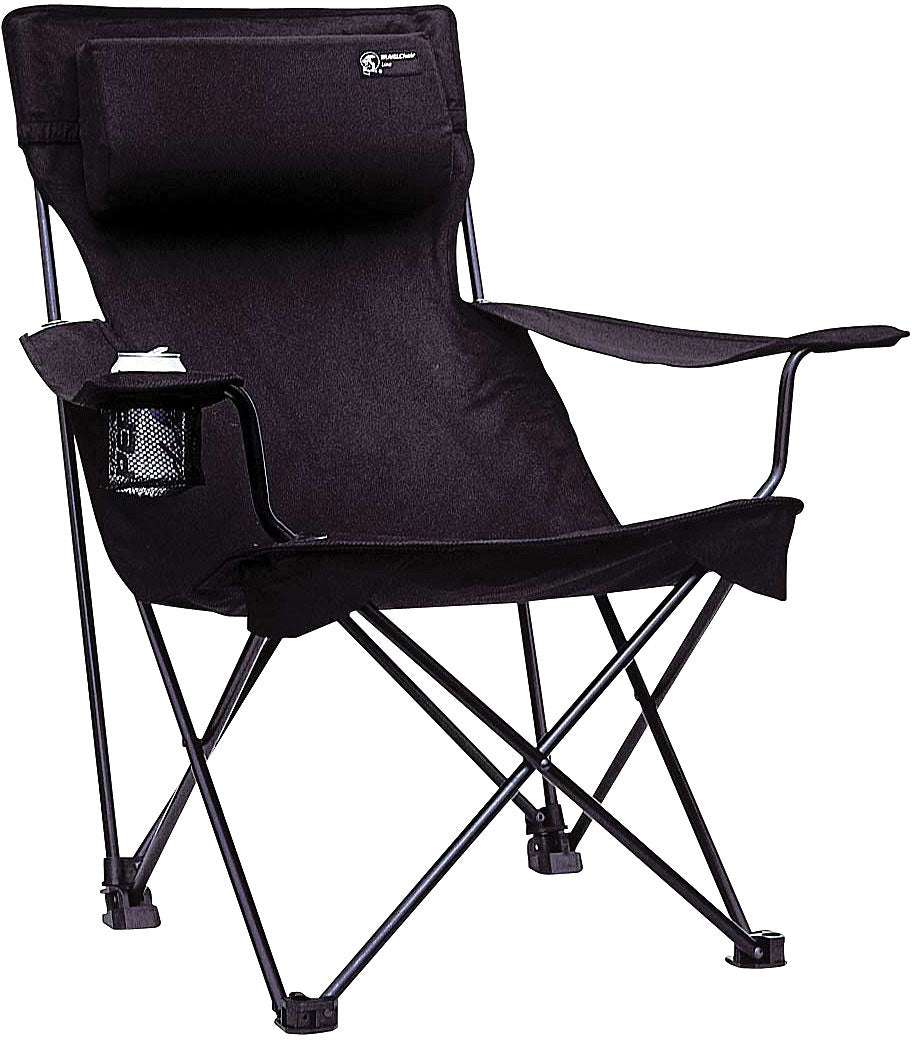 Travel Chair Bubba Hi-back Chair: Classic Black Chair for Ultimate Comfort on the Go