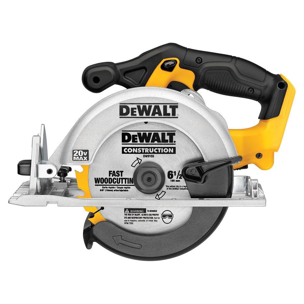 20-Volt MAX Lithium-Ion Cordless 6-1/2 in. Circular Saw (Tool-Only)