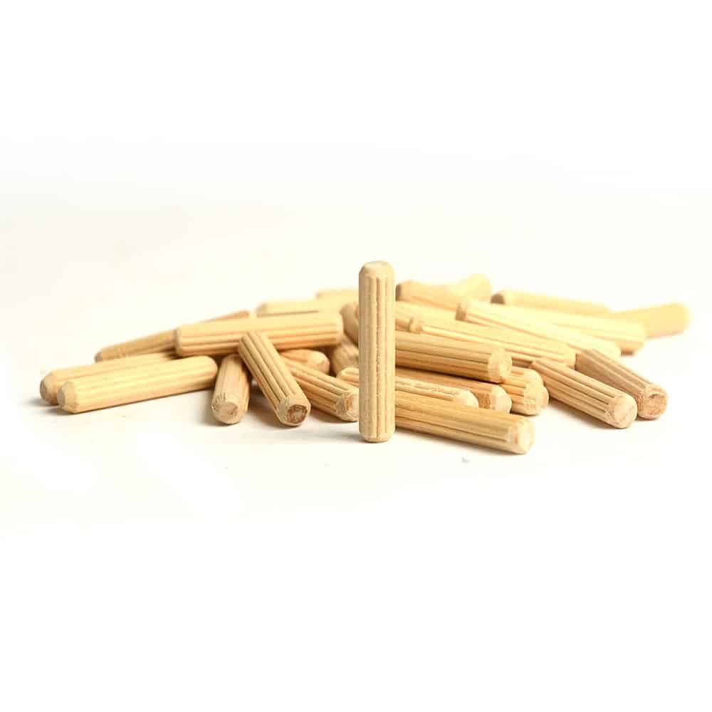 1/4 Inch, 5/16 Inch, 3/8 Inch x 1-1/2 Inch Birch Wood Dowel Pins Set – 50 Pcs Each Size
