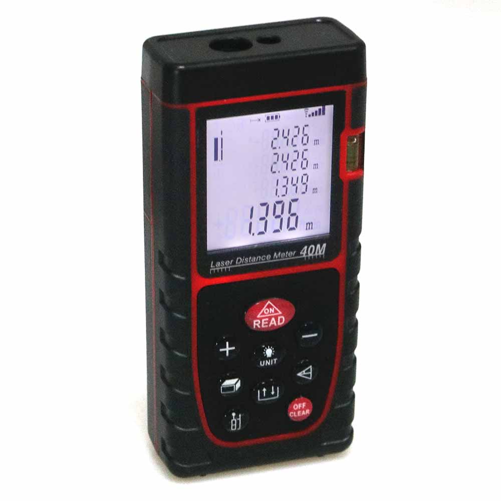40M/130ft Digital Laser Distance Meter Range Finder Measure 0.03M-40M
