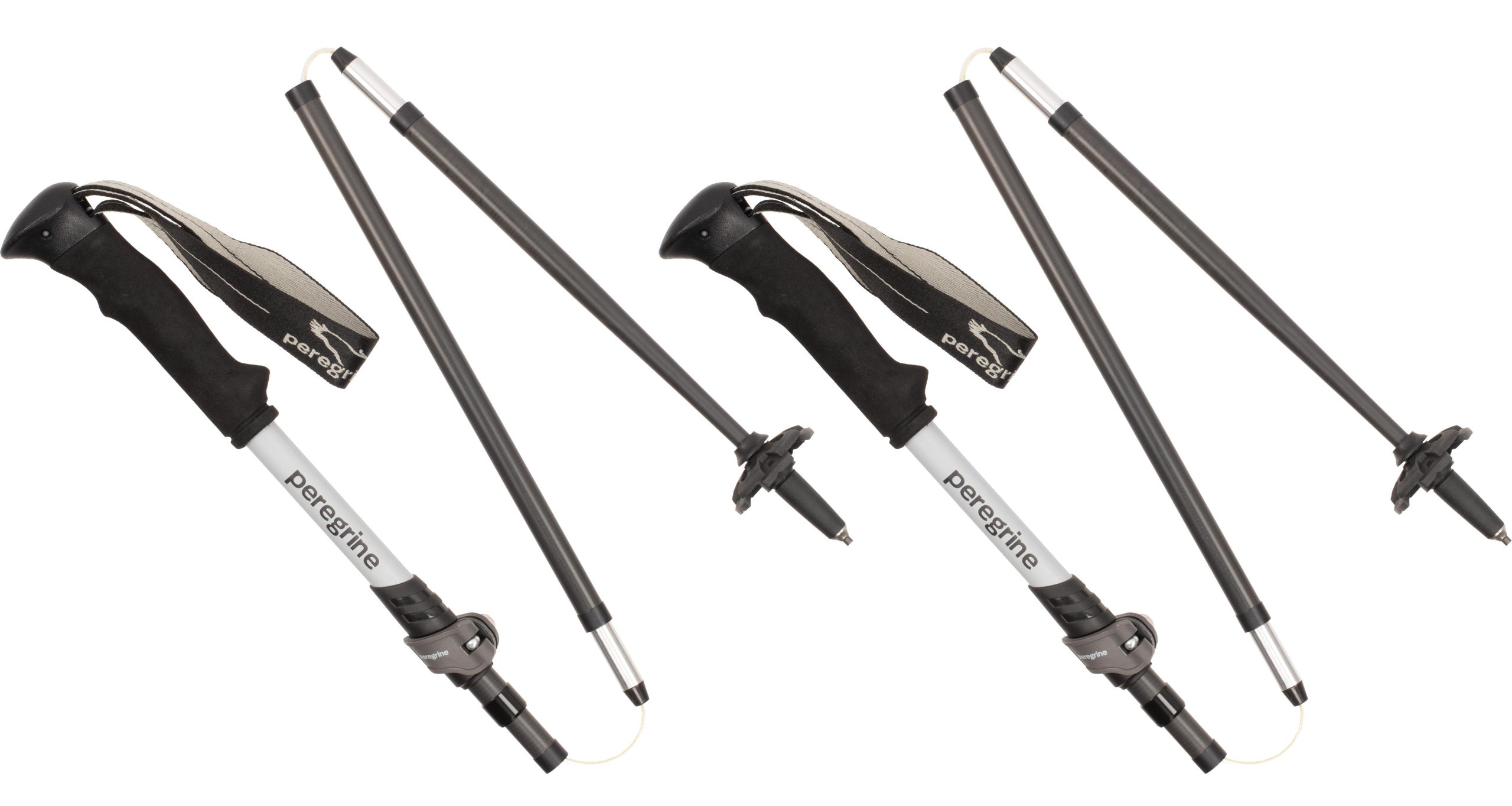 Peregrine Uinta Carbon Trekking Poles – Lightweight, Durable Aluminum & Carbon Fiber Hiking Poles with Adjustable, Telescoping & Tri-Fold Design