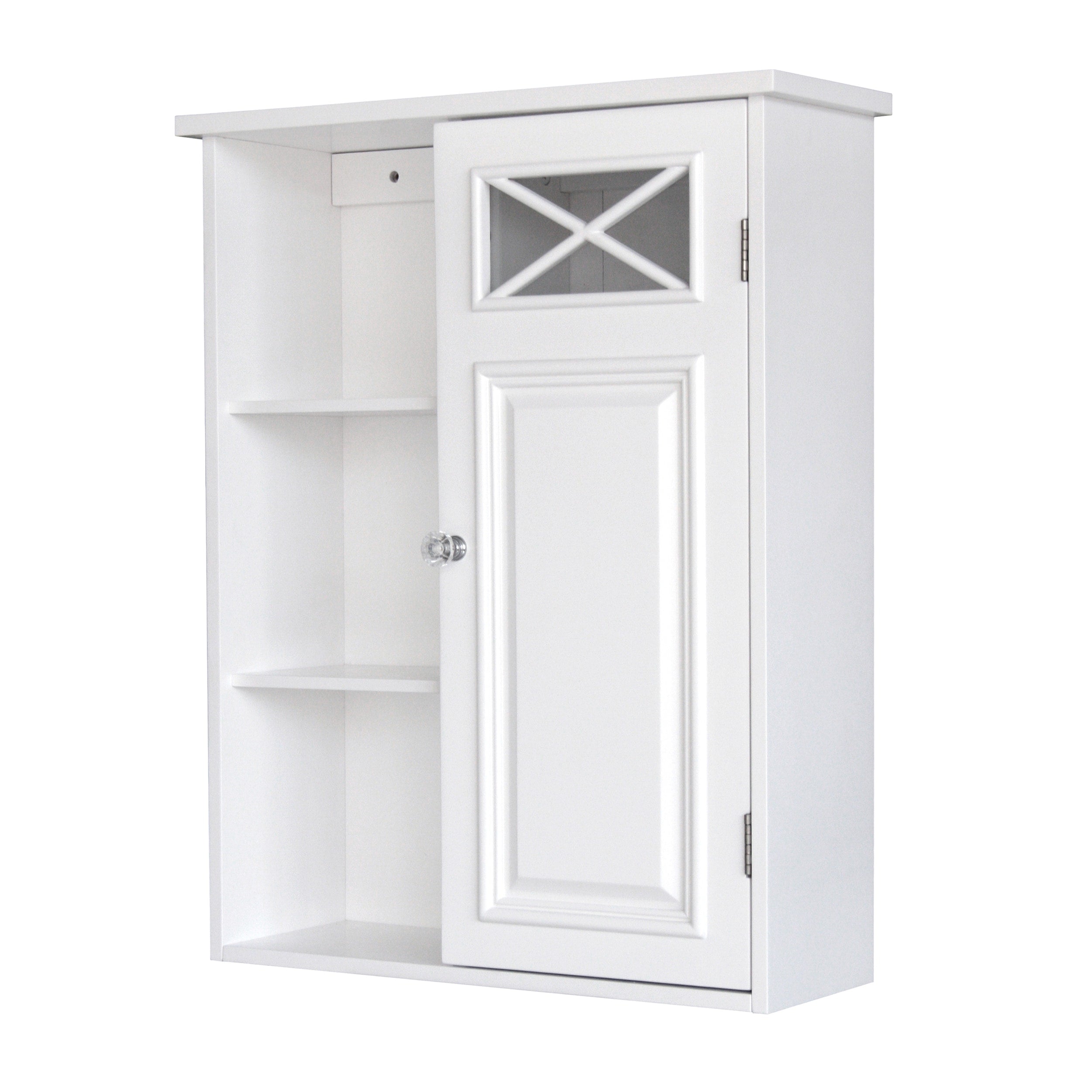 Teamson Home Dawson 20-in x 25-in x 7-in White Bathroom Wall Cabinet