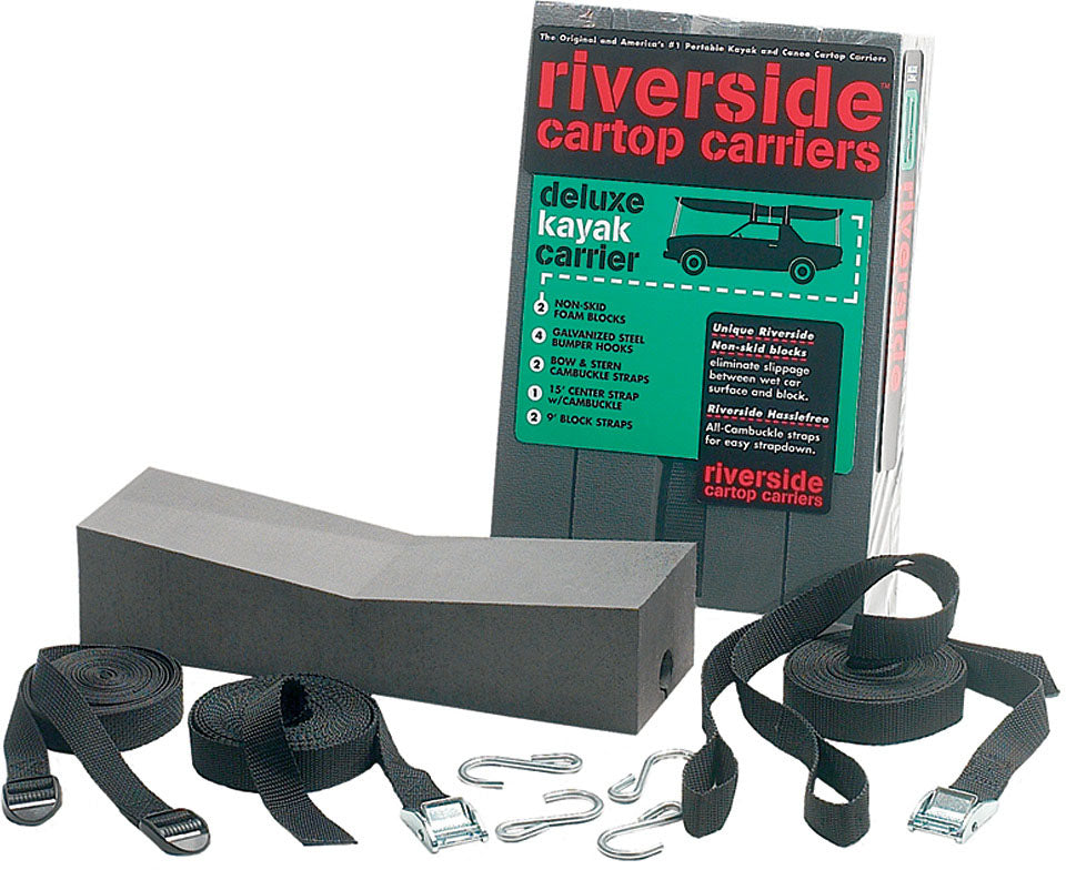 Riverside Kayak Carry Systems & Kits — Durable Non-Skid Foam & Steel Components for Easy, Secure Boat Transport & Rack Compatibility