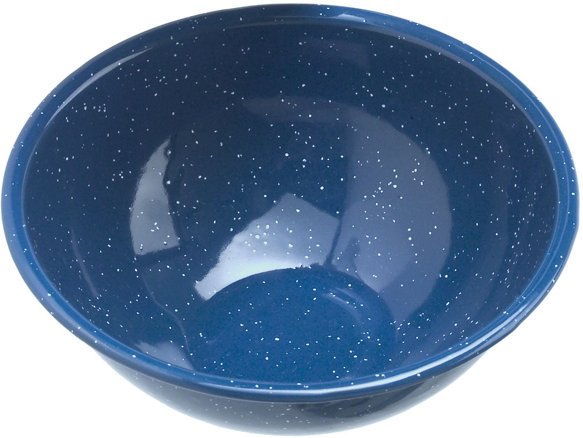 Vintage Charm: GSI Enamelware 6" Blue Enamel Mixing Bowl - Perfect Addition to Your Tableware Collection