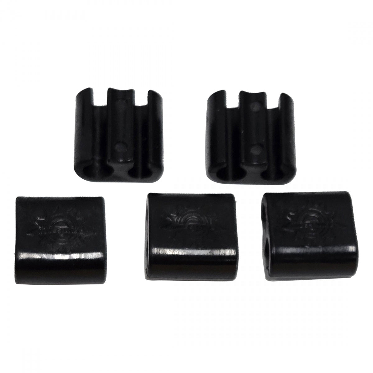 Bike Cable Management Clips - Durable Snap-On Dual Guides in Multiple Colors for Tidy, Low Profile Ride Customization