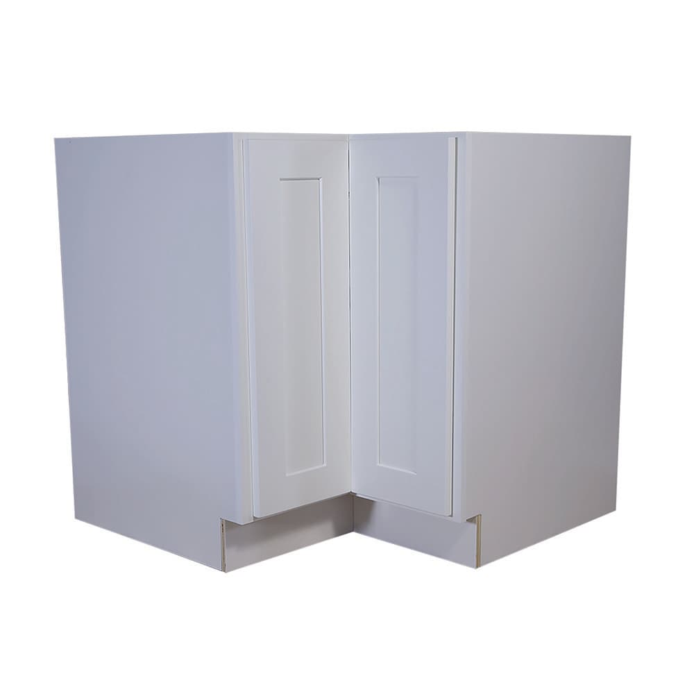 Design House Brookings 36-in Lazy Susan Corner Base Cabinet - White Maple