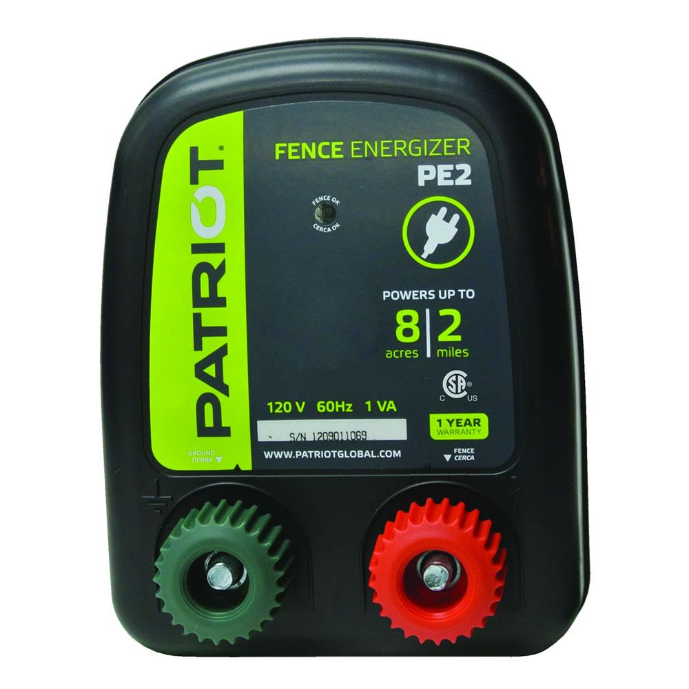 Patriot PE2 2-Mile Ac Hardwired Electric Fence Charger