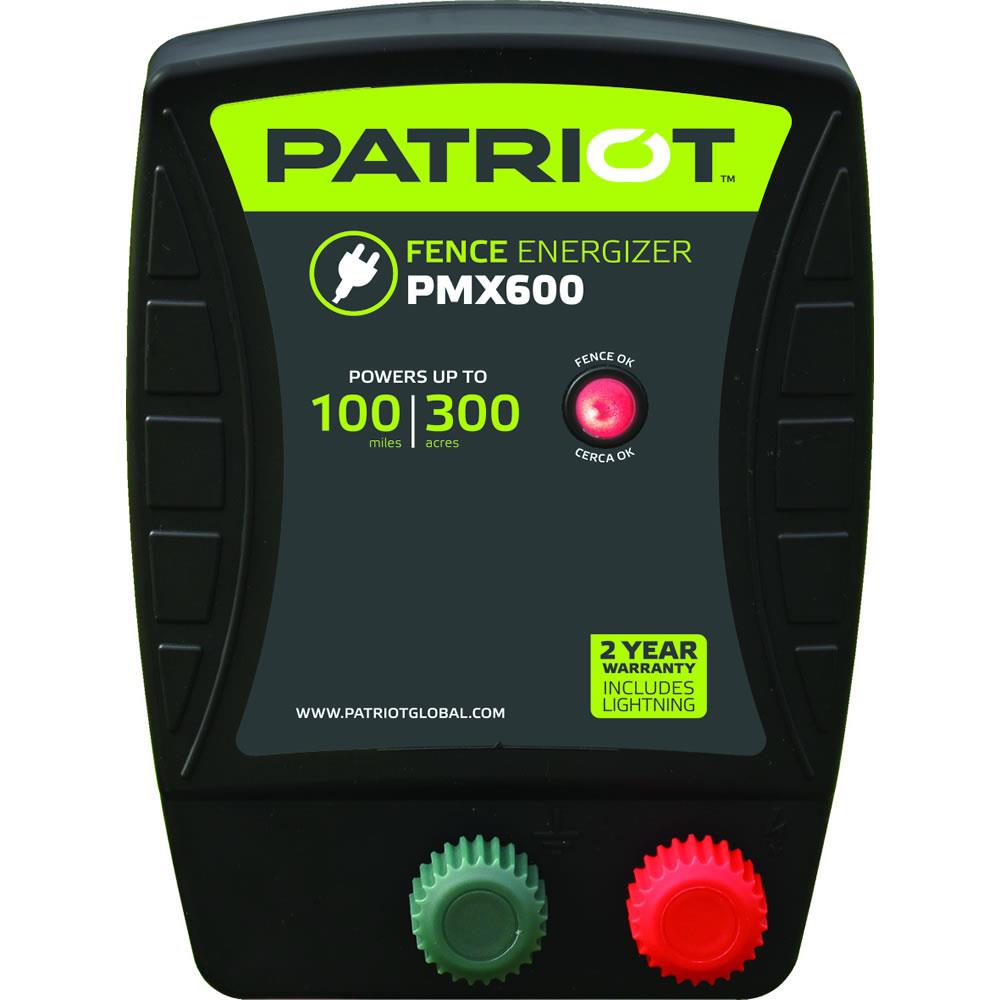Patriot PMX600 60-Mile Ac Hardwired Electric Fence Charger