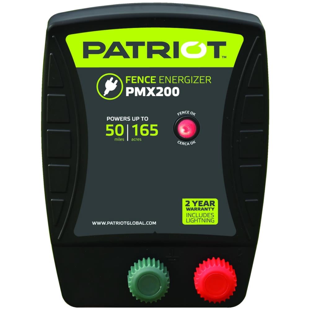 Patriot PMX200 50-Mile Ac Hardwired Electric Fence Charger