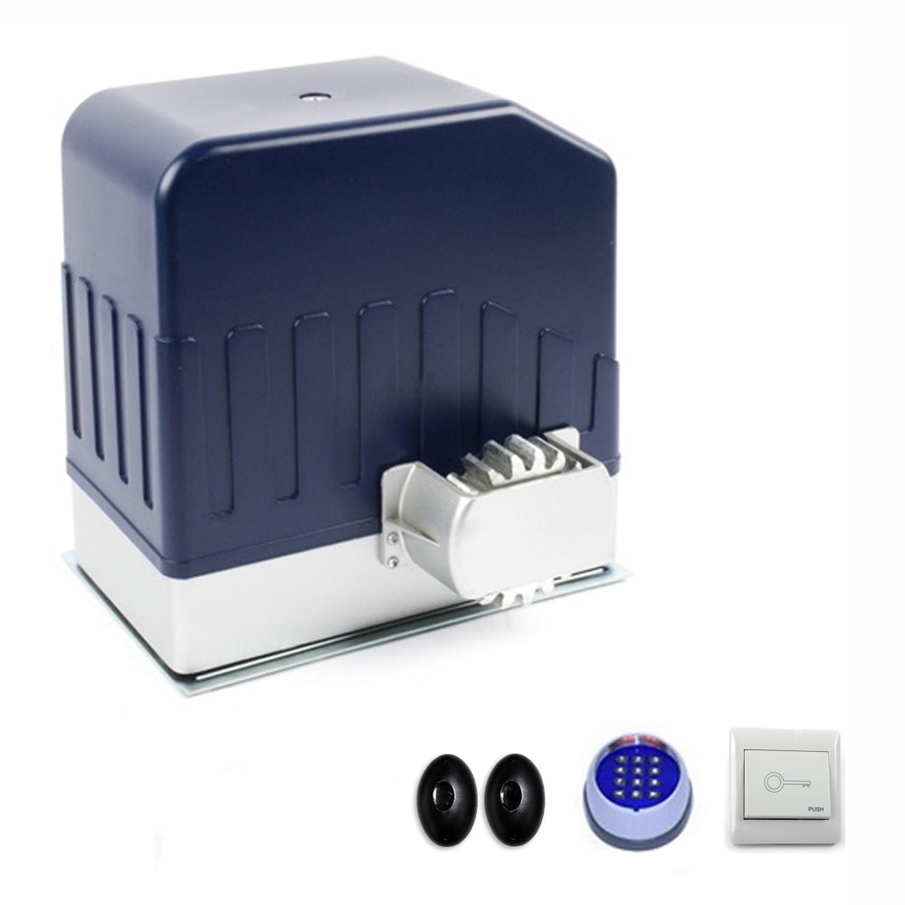 ALEKO 55-ft Slide Universal Battery Driveway Gate Opener Kit (Solar Compatible)