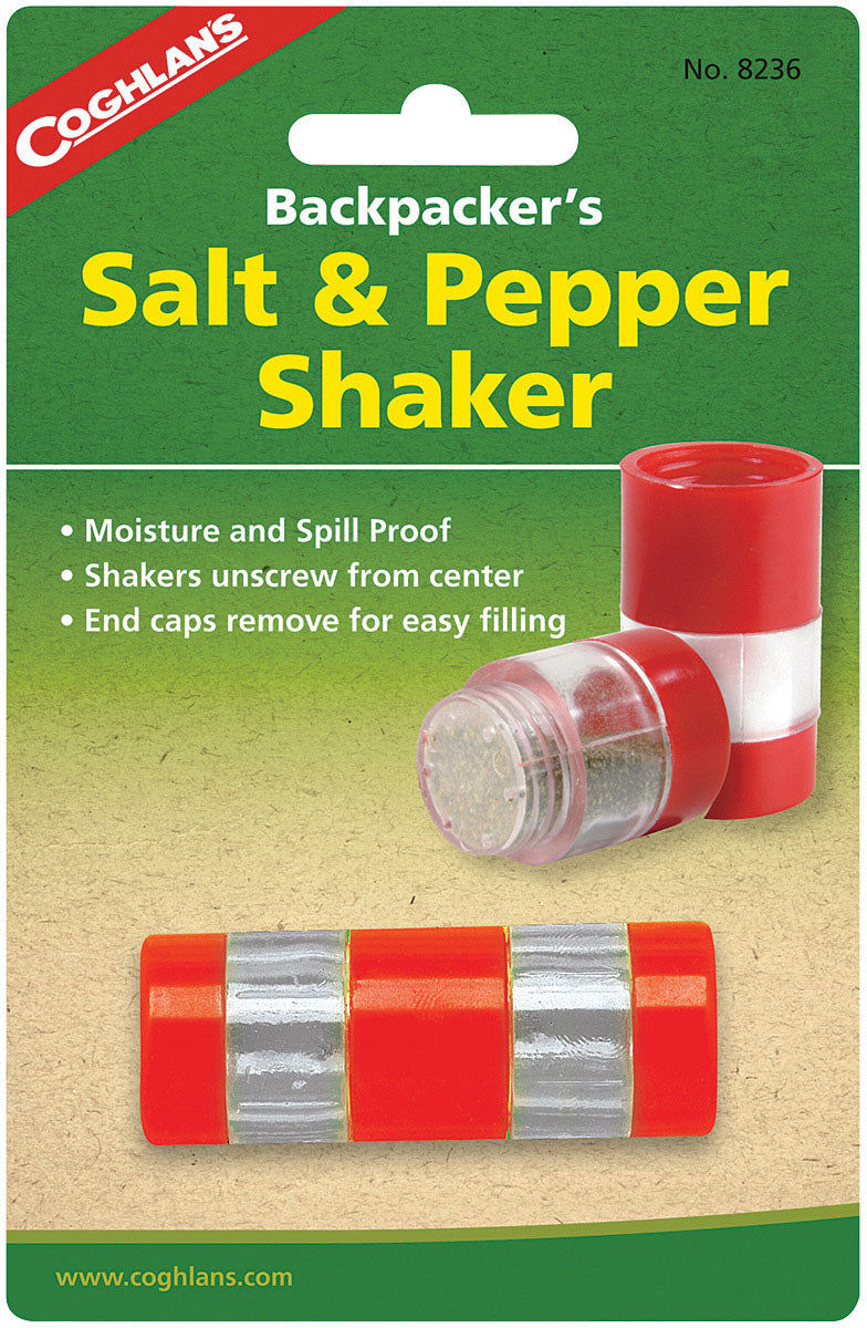 Coghlans Backpackers Salt & Pepper Shaker: Compact Seasoning Solution for Outdoor Adventures