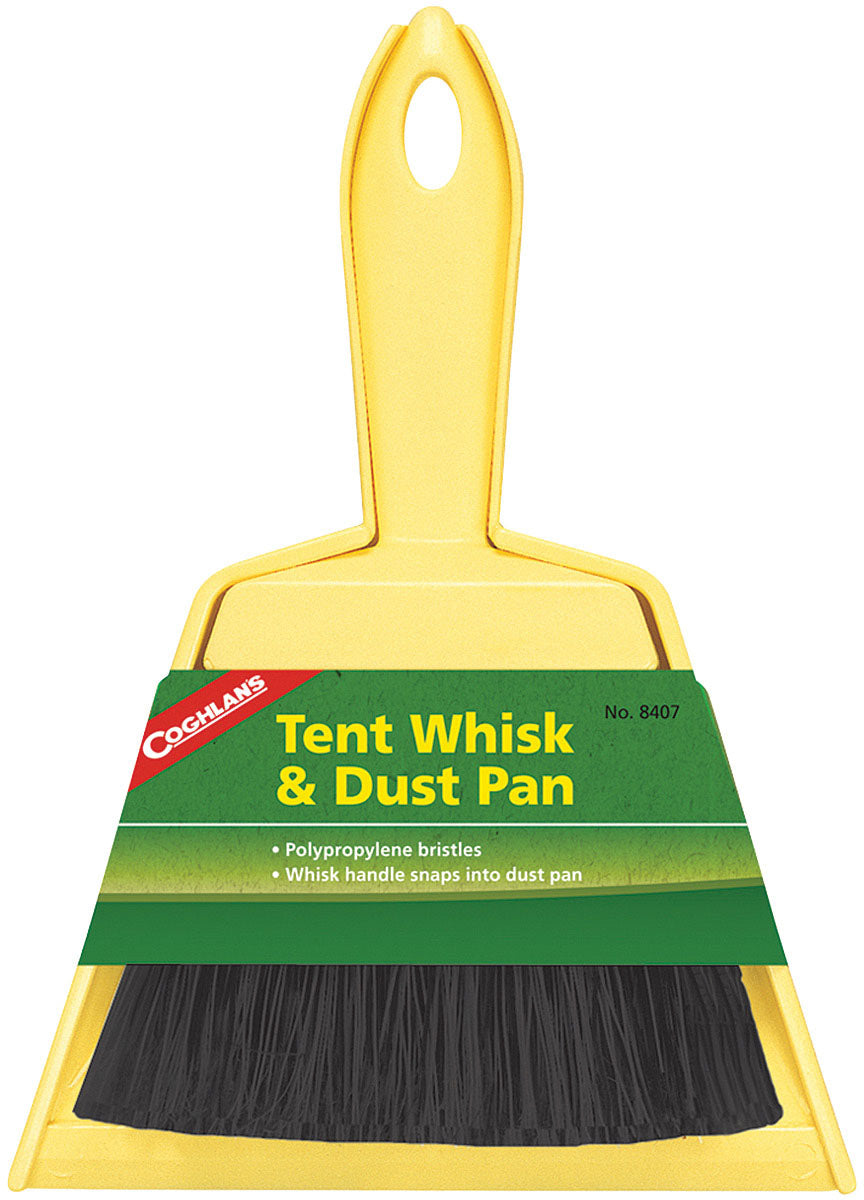 Coghlans Tent Whisk and Dust Pan Set - Compact Cleaning Solution for Camping