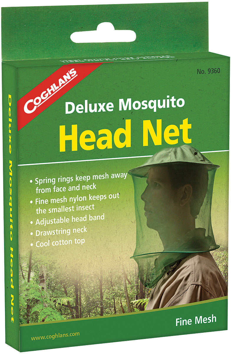 Coghlans Deluxe Fine Mesh Mosquito Head Net - Ultimate Protection for Outdoor Adventures