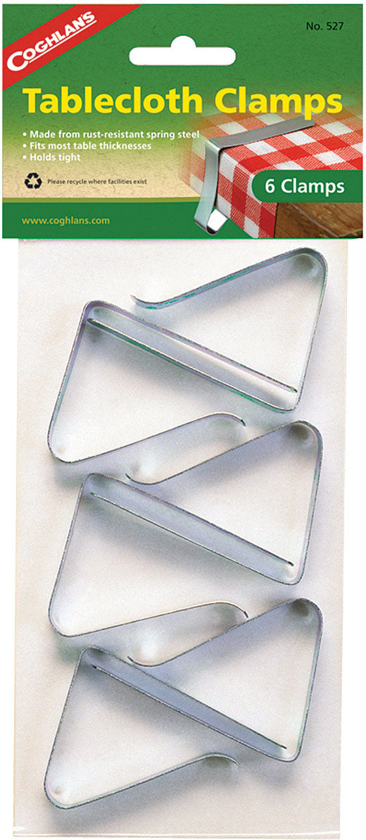Coghlans Tablecloth Clamps - Set of 6, Keep Your Tablecloth Secure!