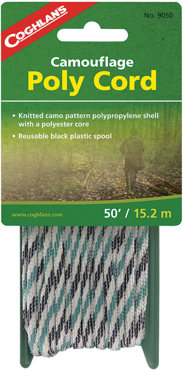 Coghlans Poly 50' Utility Cord Collection | Durable polypropylene & polyester camping, tent, and outdoor gear cords for versatile, heavy-duty use