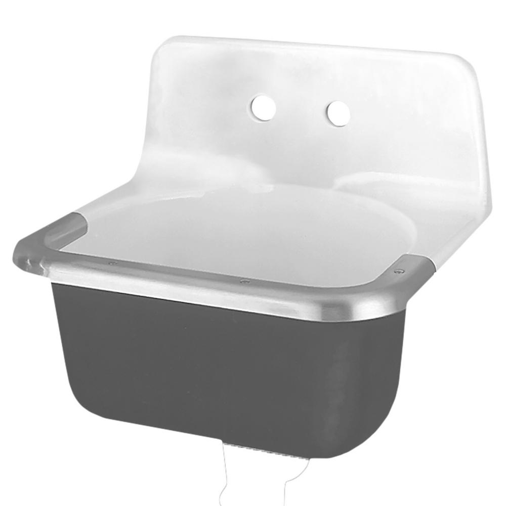 American Standard Lakewell Wall-Mount Bathroom Sink in White